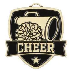 Shield Medal, Cheer, Gold
