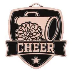 Shield Medal, Cheer, Bronze