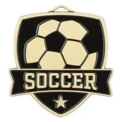 Shield Medal, Soccer, Gold