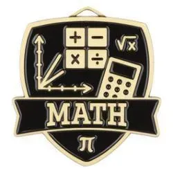 Shield Medal, Math, Gold