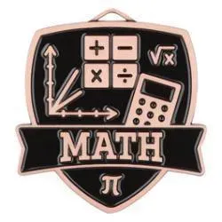 Shield Medal, Math, Bronze