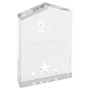 5" Silver Star Point Acrylic