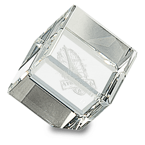 1 1/2" x 1 1/2" Crystal Cube