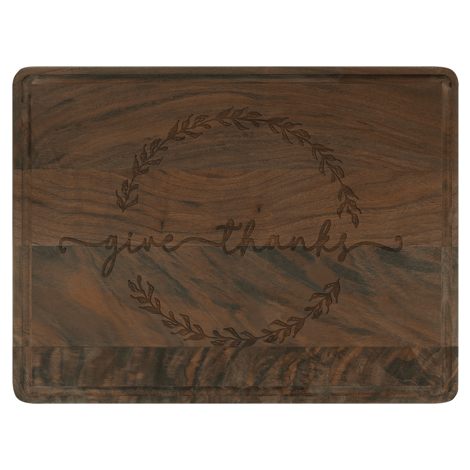 Walnut Cutting Board with Drip Ring