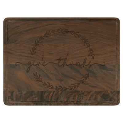 Walnut Cutting Board with Drip Ring
