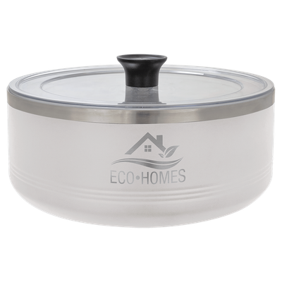 White 3 Quart Polar Camel Serving Bowl with Lid