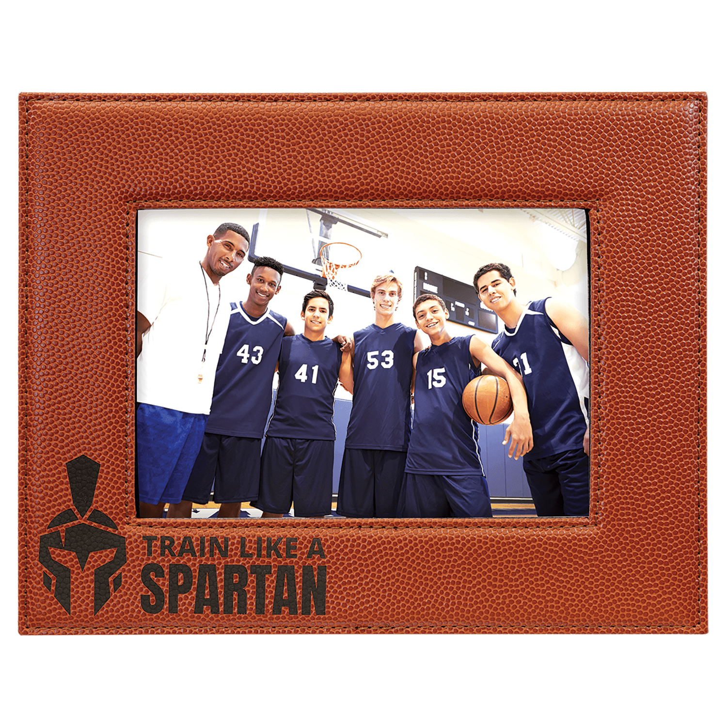 Basketball Leatherette 5x7 Photo Frame