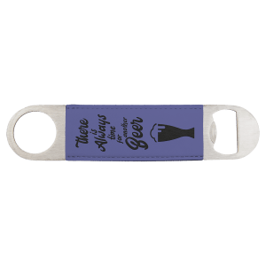 Purple Leatherette Bottle Opener