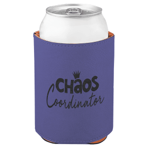 Purple Leatherette Beverage Holder