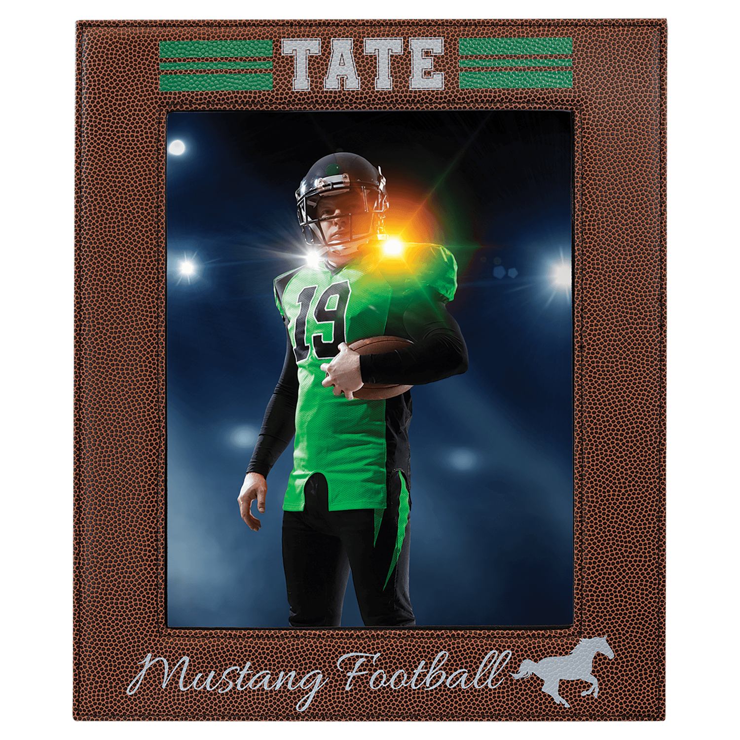 Football Leatherette 8x10 Photo Frame