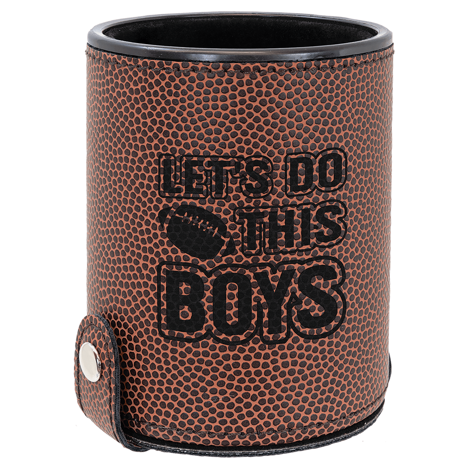 Football Leatherette Dice Cup Set