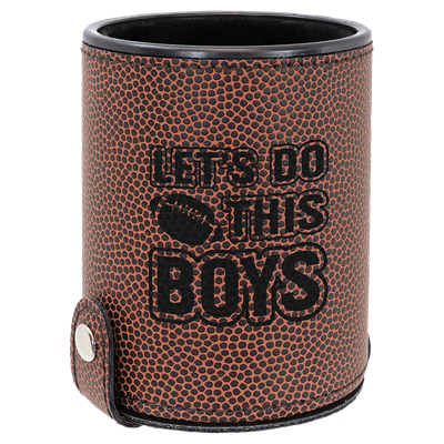 Football Leatherette Dice Cup Set