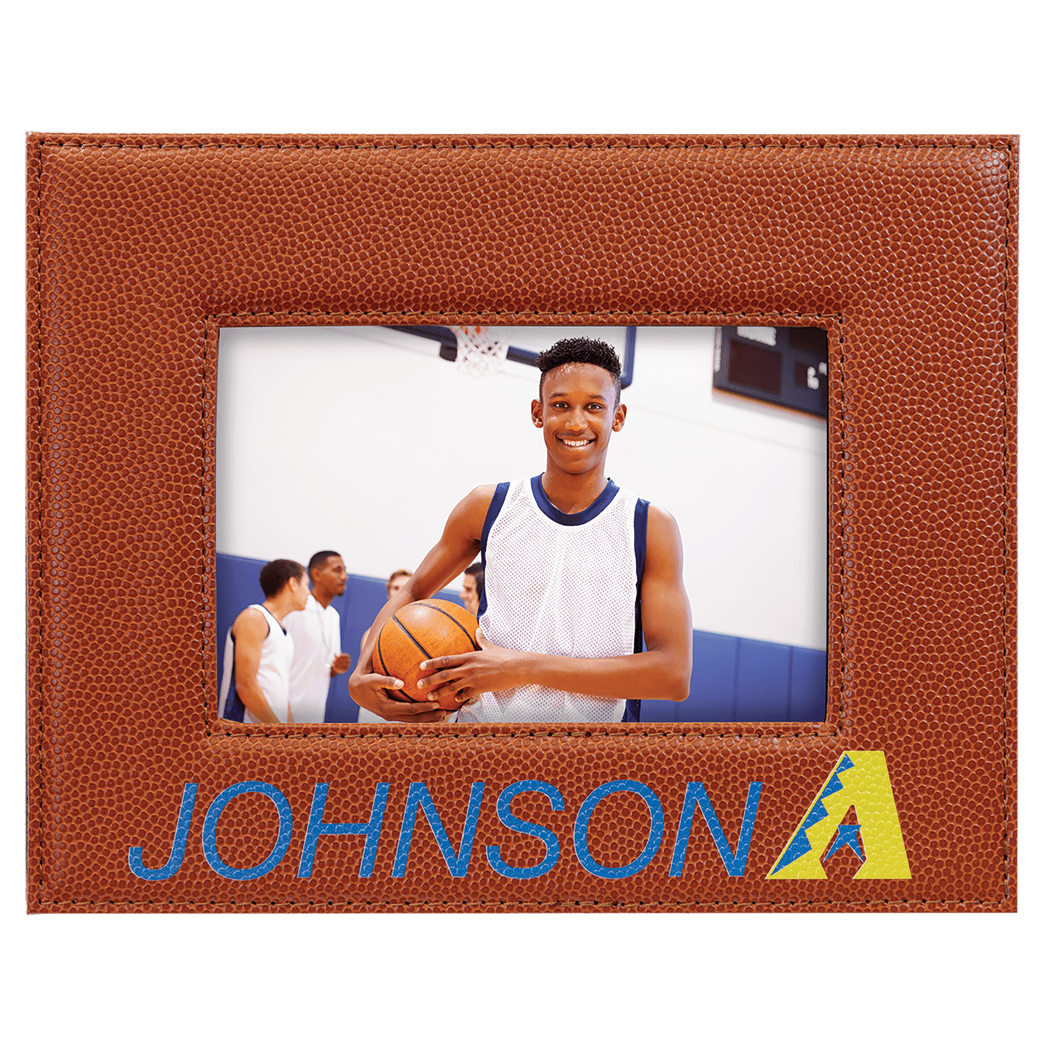 Basketball Leatherette 4x6 Photo Frame