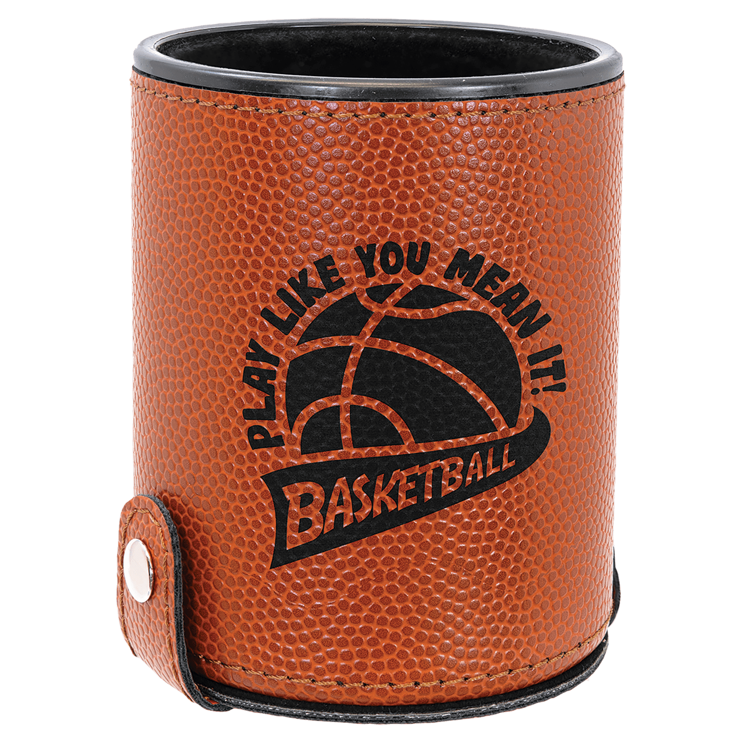 Basketball Leatherette Dice Cup Set