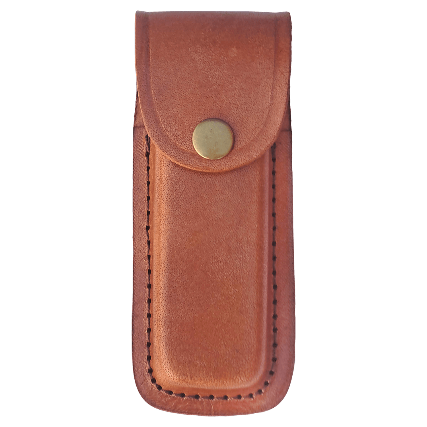 Bison River Leather Sheath with Snap Closure for 5" Folding Knife
