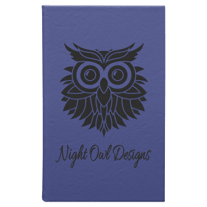 Purple Leatherette Sketch Book with White Unlined Paper