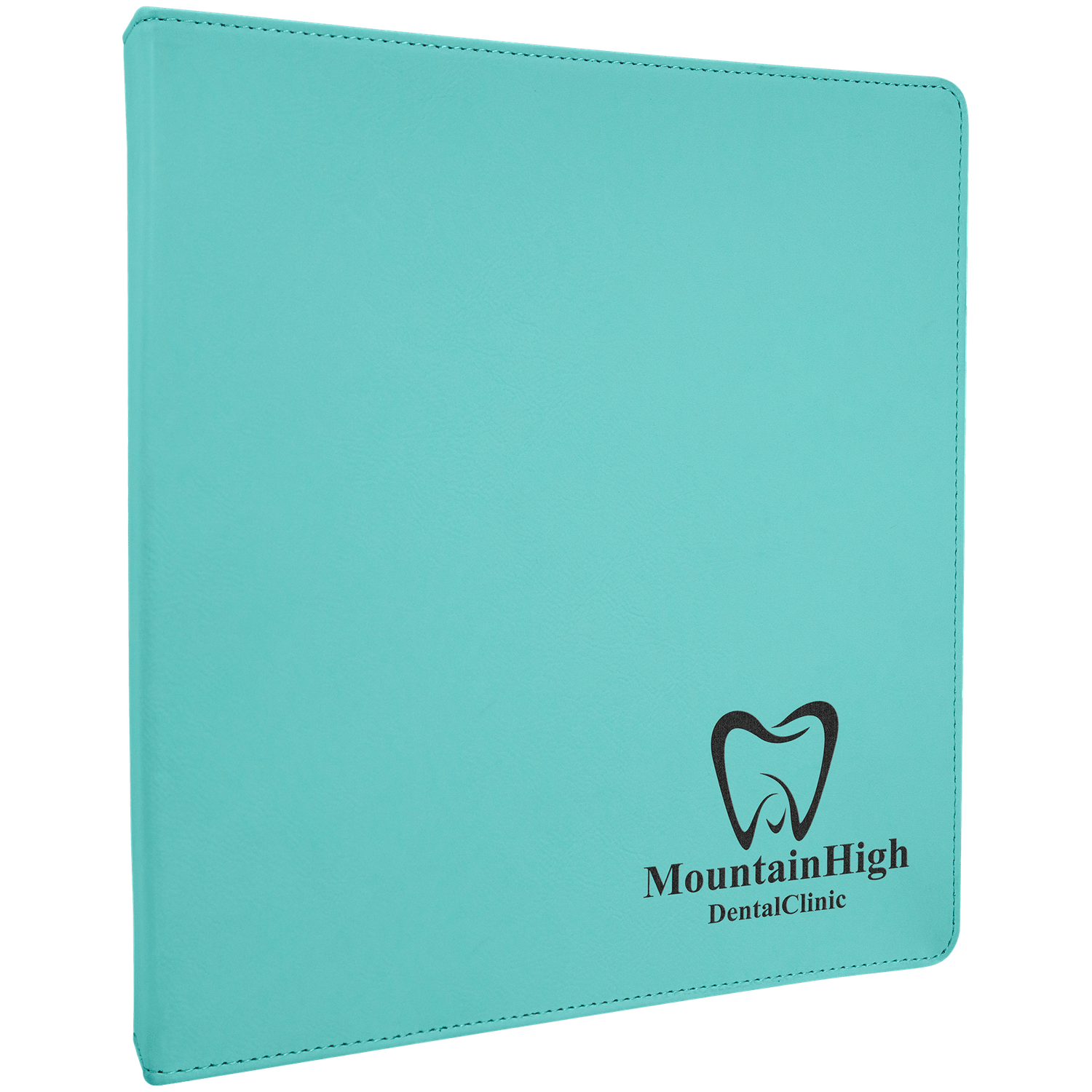 Teal Laserable Leatherette 3 Ring Binder with 1" Slant D Rings