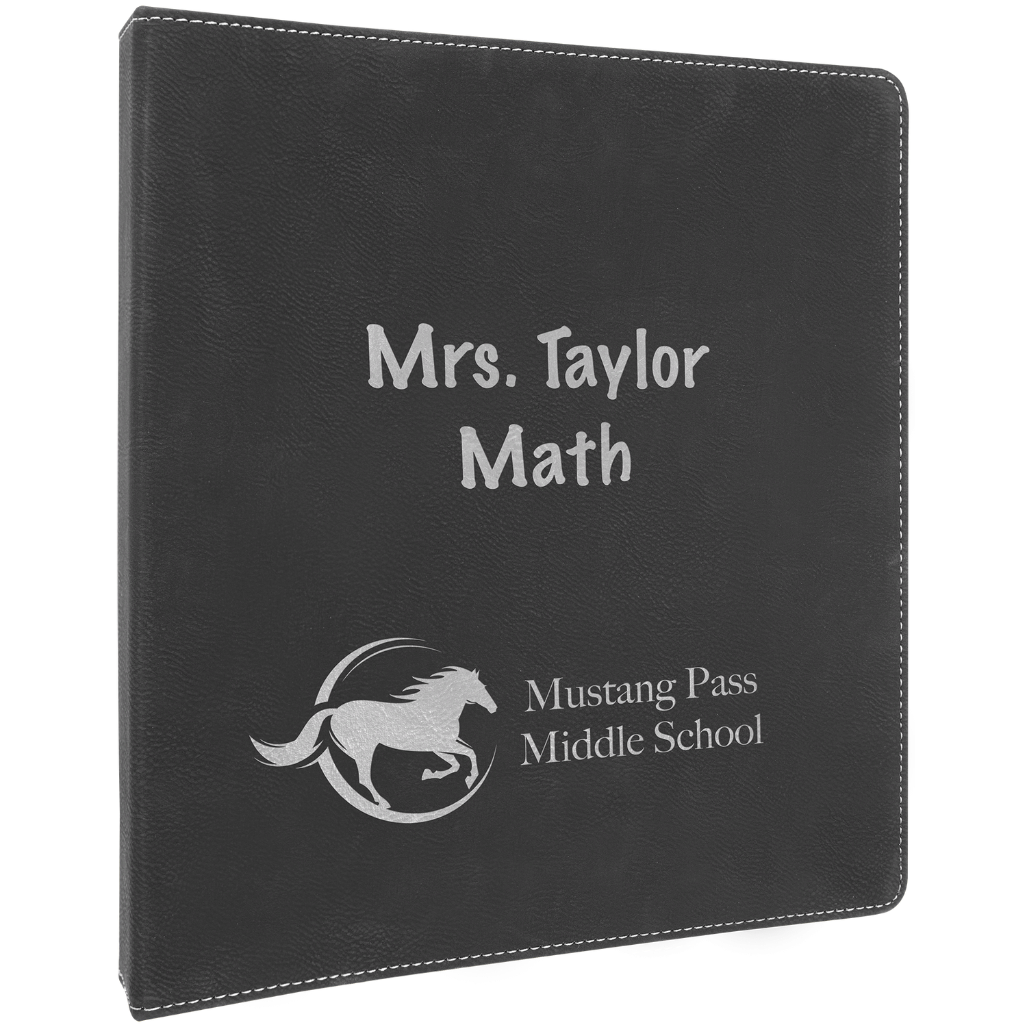 Black/Silver 3 Ring Binder with 1" Slant D Rings