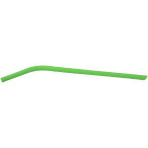 Green Silicone Straw