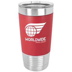 Red/White Polar Camel Silicone Grip Tumbler