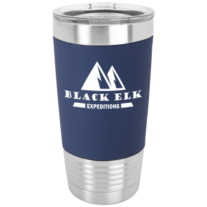 Navy Blue/White Polar Camel Silicone Grip Tumbler