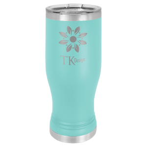 Teal Polar Camel 20 oz. Pilsner with Clear Lid
