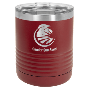 Maroon 10 oz. Polar Camel Ringneck Tumbler with Clear Lid