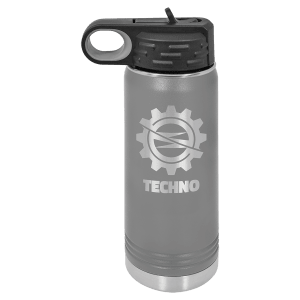 Dark Gray 20 oz. Polar Camel Powder Coated Water Bottle