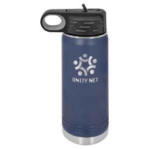Navy Blue 20 oz. Polar Camel Powder Coated Water Bottle