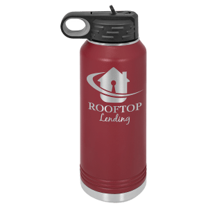 Maroon 32 oz. Polar Camel Powder Coated Water Bottle