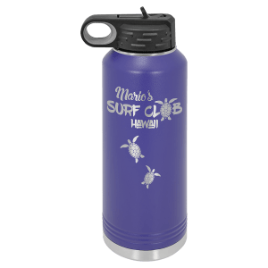 Purple 40 oz. Polar Camel Powder Coated Water Bottle