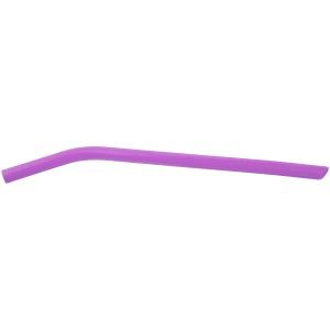 Purple Silicone Straw