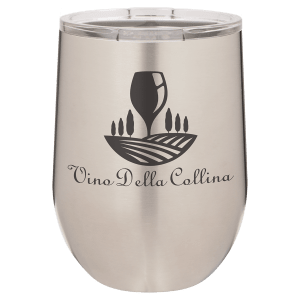 Stainless Steel 12 oz. Polar Camel Stemless Tumbler with Clear Lid