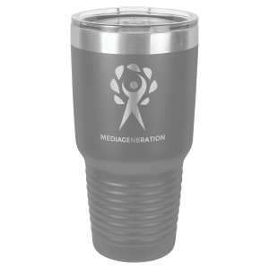Dark Gray 30 oz. Polar Camel Ringneck Tumbler with Clear Lid