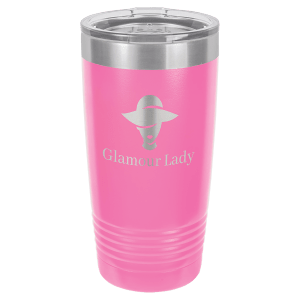 Pink 20 oz. Polar Camel Ringneck Tumbler with Clear Lid