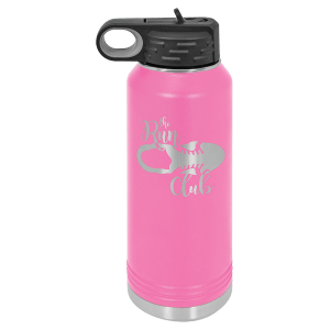 Pink 32 oz. Polar Camel Powder Coated Water Bottle