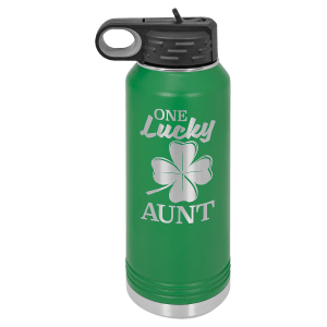 Green 32 oz. Polar Camel Powder Coated Water Bottle