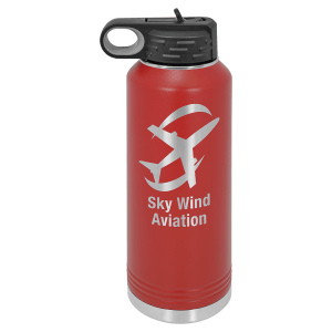 Red 40 oz. Polar Camel Powder Coated Water Bottle