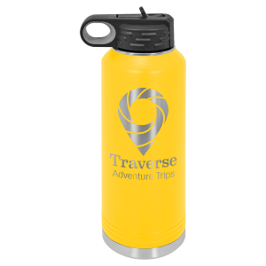 Yellow 40 oz. Polar Camel Powder Coated Water Bottle