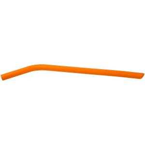 Orange Silicone Straw