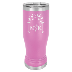 Light Purple Polar Camel 14 oz. Pilsner with Clear Lid