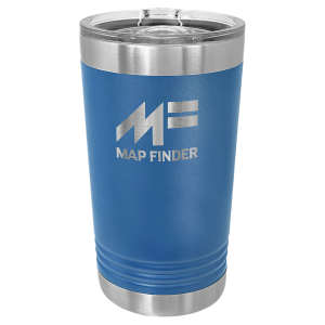 Royal Blue Polar Camel Pint with Clear Slider Lid