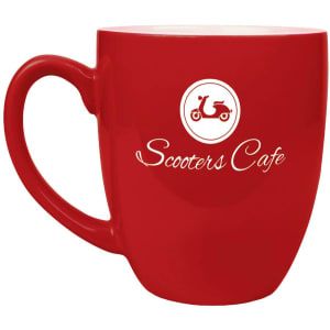 Red 16 oz. Bistro Ceramic Mug