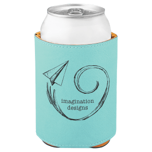 Teal Leatherette Beverage Holder