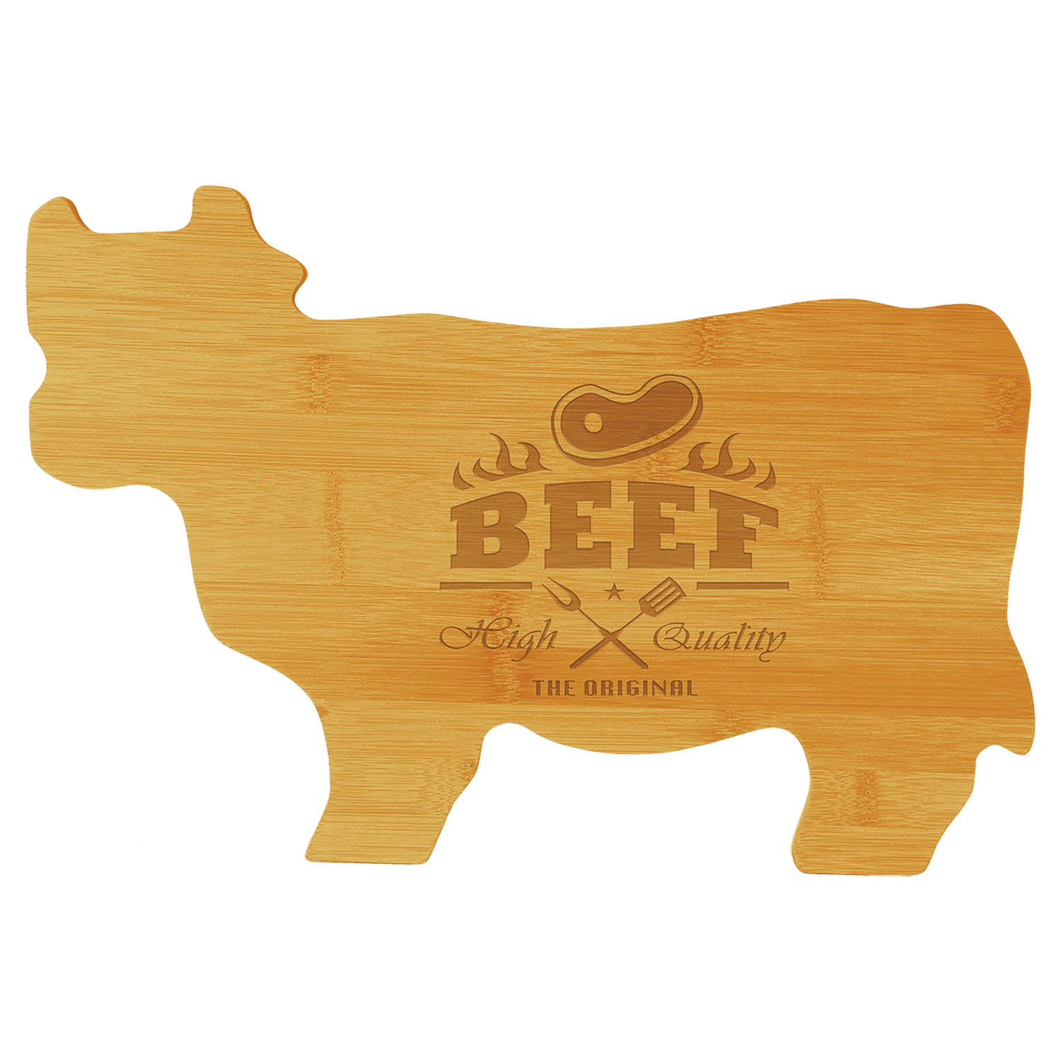 Bamboo Cow Cutting Board
