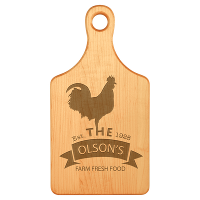 Maple Paddle Shaped Cutting Board