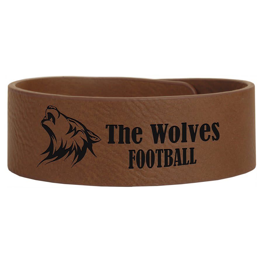 Dark Brown Leatherette Cuff Bracelet