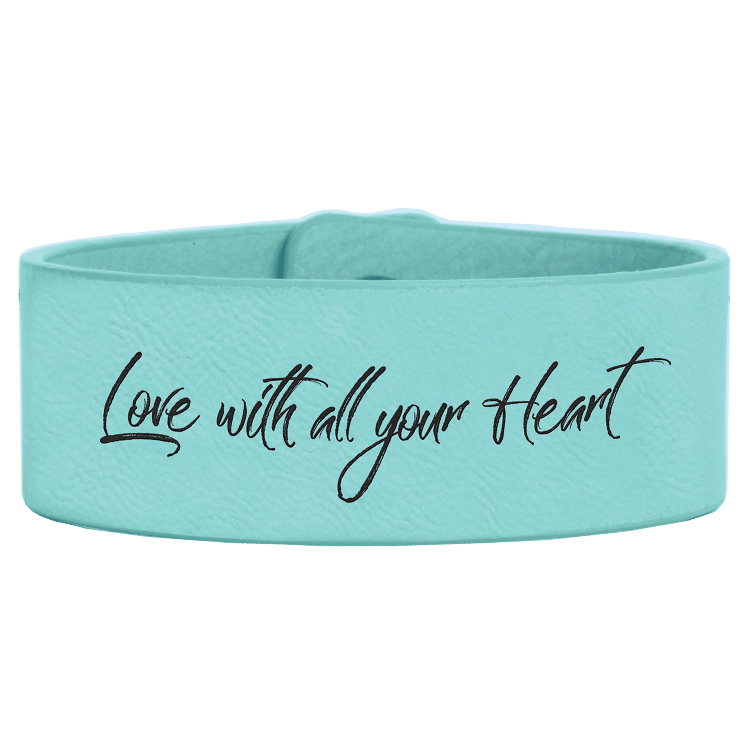 Teal Leatherette Cuff Bracelet