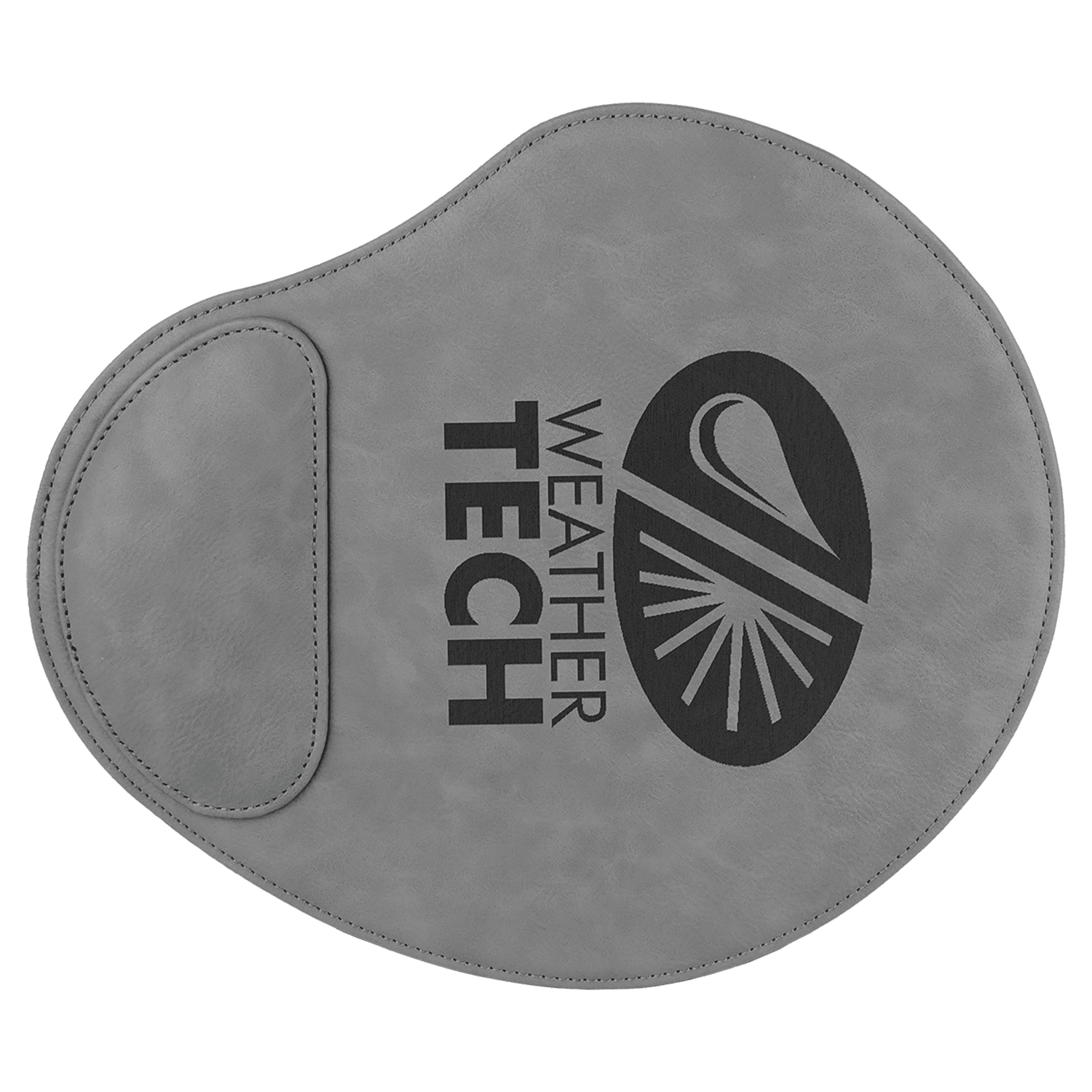 Gray Leatherette Mouse Pad