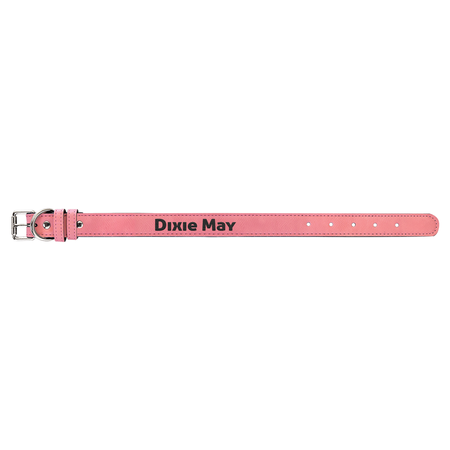 Pink Small Leatherette Dog Collar